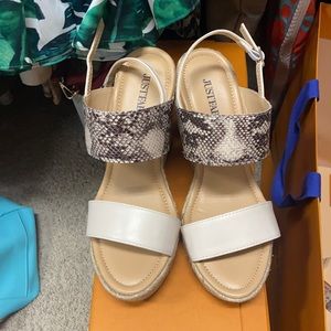 Wedges snakeskin perfect condition never worn